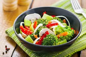 Vegetable Power Bowl - Vegan detox meal with high fiber for weight loss